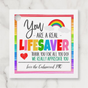 Étiquettes Cadeau Balise cadeau Lifesaver