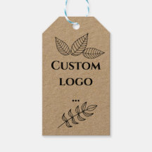 Balise cadeau logo personnalisé, remplacez votre l
