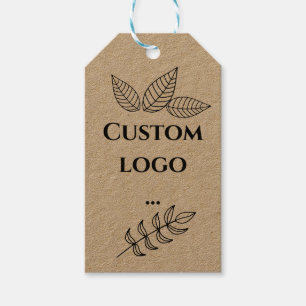 Étiquettes-cadeau Balise cadeau logo personnalisé, remplacez votre l