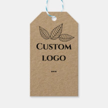 Balise cadeau logo personnalisé, remplacez votre l