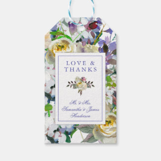 Étiquettes-cadeau Balise cadeau Mariage Country Rustic Peony