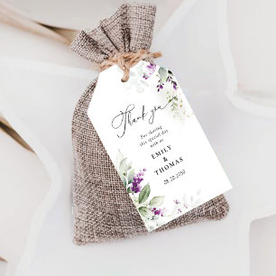 Étiquettes-cadeau Balise cadeau Mariage de lavande verte violette