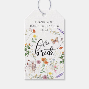 Étiquettes-cadeau Balise cadeau mariage sauvage de mariée