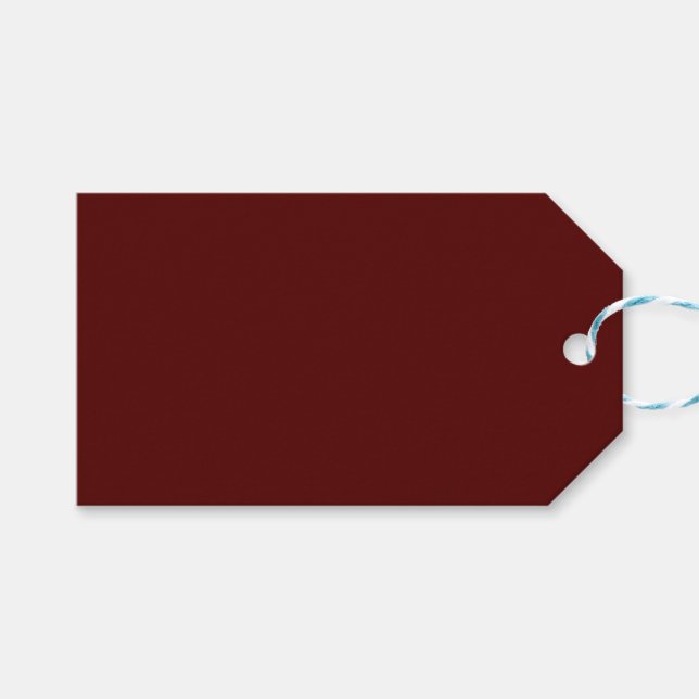 Étiquettes-cadeau Balise cadeau Maroon (Devant (Horizontal))