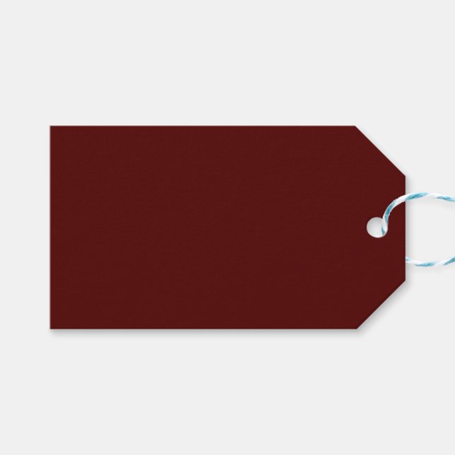 Étiquettes-cadeau Balise cadeau Maroon (Devant (Horizontal))