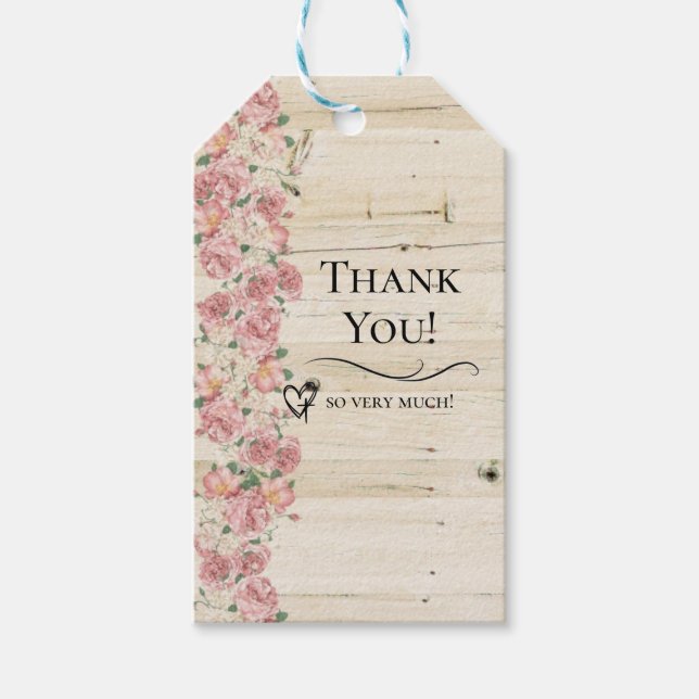 Étiquettes-cadeau Balise cadeau Merci (Devant)