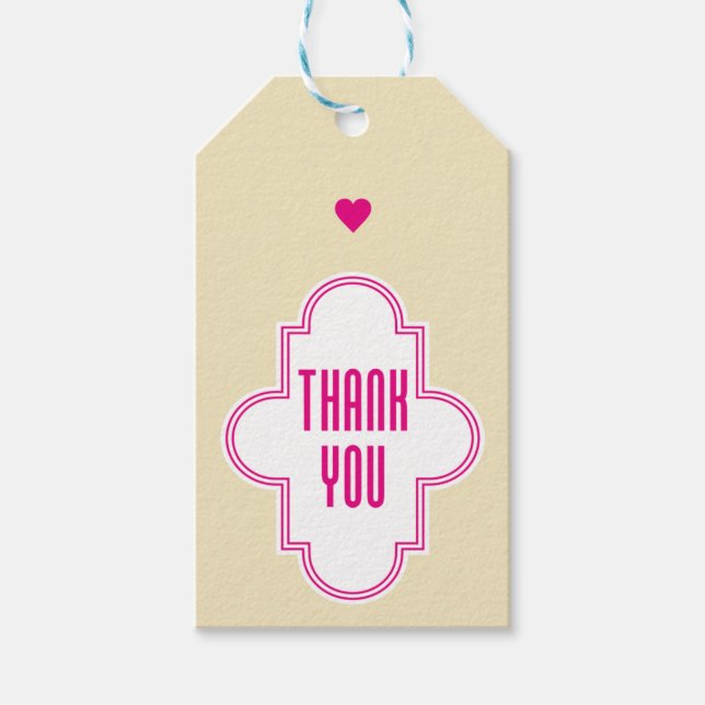 Étiquettes-cadeau Balise cadeau Merci (Devant)