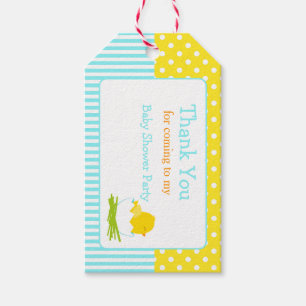 Étiquettes-cadeau Balise cadeau Merci bébé bleu mou