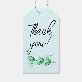 Étiquettes-cadeau Balise cadeau Merci botanique