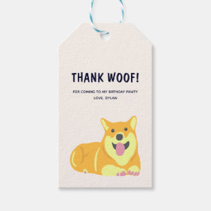 Étiquettes-cadeau Balise cadeau Merci de chiot Anniversaire de chiot