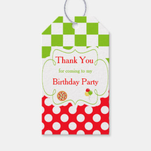 Étiquettes-cadeau Balise cadeau Merci de la fête de la pizza