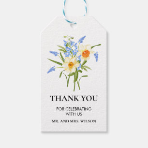 Étiquettes-cadeau Balise cadeau Merci floral de printemps