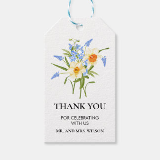 Étiquettes-cadeau Balise cadeau Merci floral de printemps