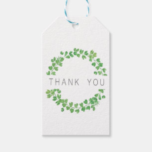 Étiquettes-cadeau Balise cadeau Merci vert pour Baby shower Mariage