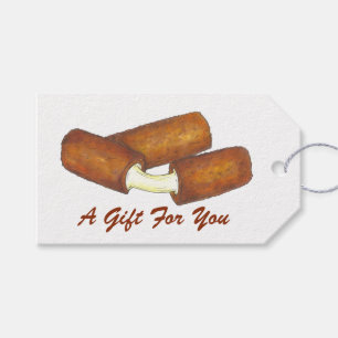 Étiquettes-cadeau Balise Cadeau Mozzarella Fromage Sticks Sauce Alim