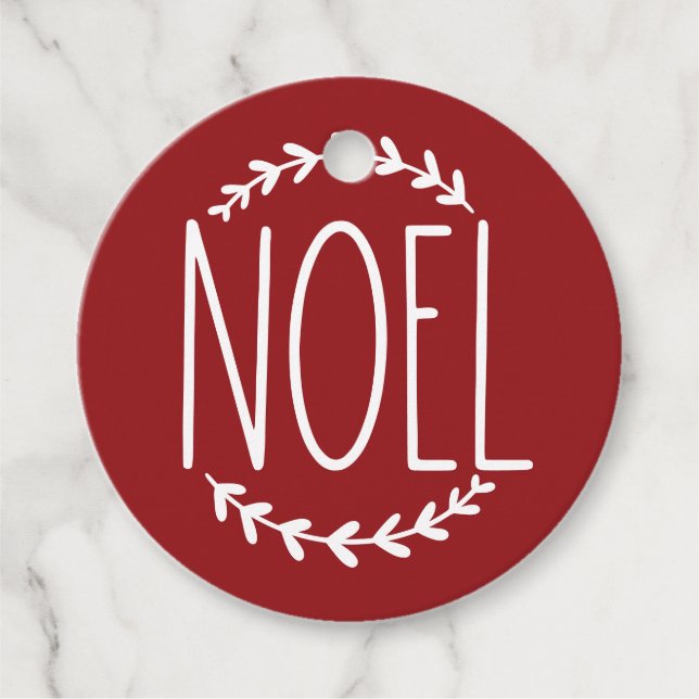 Étiquettes Cadeau Balise Cadeau Noel (Devant)