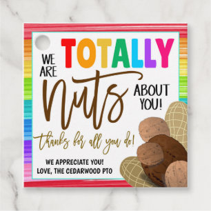 Étiquettes Cadeau Balise cadeau Nuts