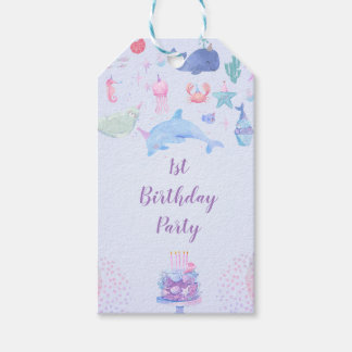Étiquettes-cadeau Balise cadeau ONEder the Sea Party