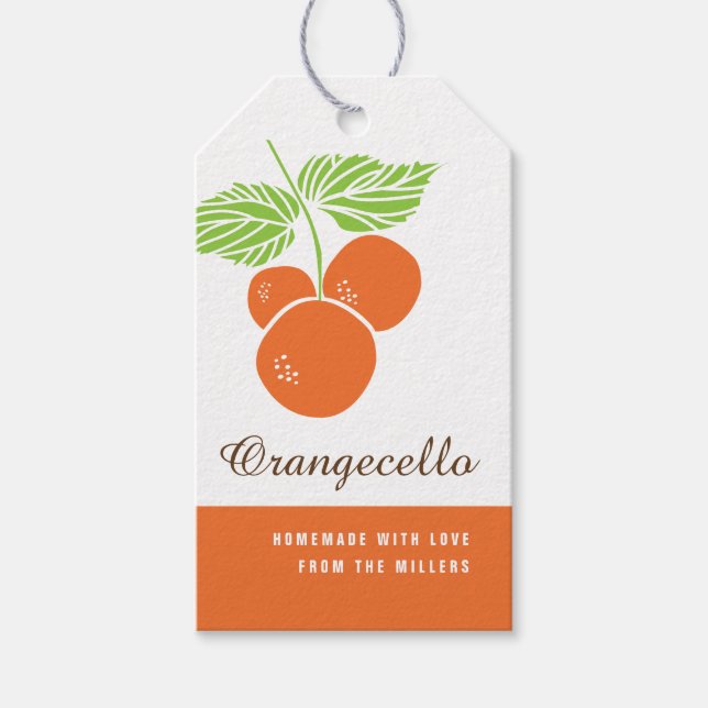 Étiquettes-cadeau Balise Cadeau Orangecello (Devant)