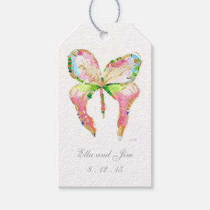 Étiquettes-cadeau Balise cadeau papillon d'avril