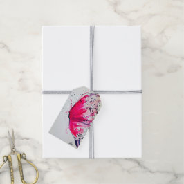 Étiquettes-cadeau Balise cadeau Papillon rose