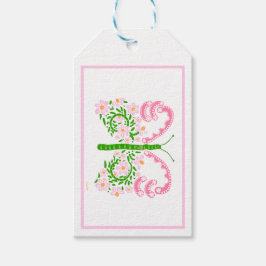 Étiquettes-cadeau Balise Cadeau Papillon rose printemps