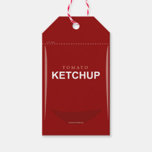 Étiquettes-cadeau Balise cadeau personnalisé Red Tomato Ketchup