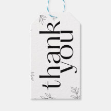 Balise cadeau personnalisée, message Merci