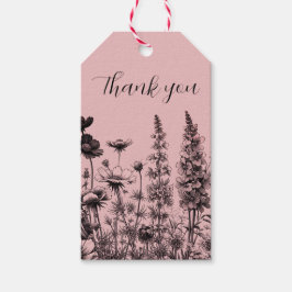 Étiquettes-cadeau Balise Cadeau Petit Fleur sauvage