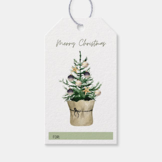 Étiquettes-cadeau Balise Cadeau Plante de l'arbre de Noël