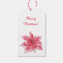 Balise cadeau Poinsettia