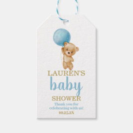 Étiquettes-cadeau Balise cadeau pour Baby shower bébé Teddy Bear