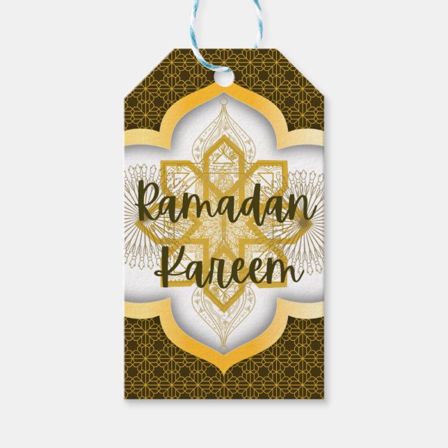 Étiquettes-cadeau Balise cadeau Ramadan (Devant)