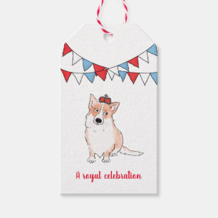 Étiquettes-cadeau Balise cadeau Royal corgi