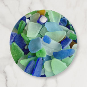 Étiquettes Cadeau Balise cadeau Seaglass - ensemble de 12