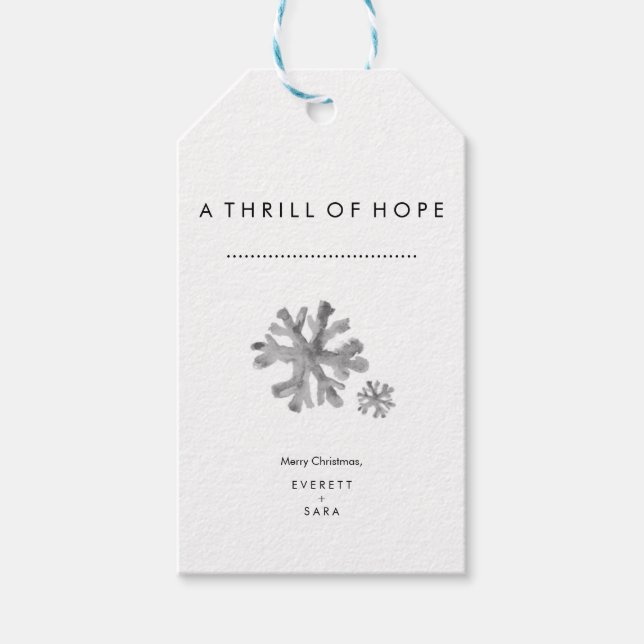 Étiquettes-cadeau Balise Cadeau Simple Thrill of Hope (Devant)