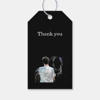 Étiquettes-cadeau Balise Cadeau Sombre pour Cheval
