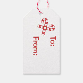 Étiquettes-cadeau Balise cadeau - Sucres de canne rouges