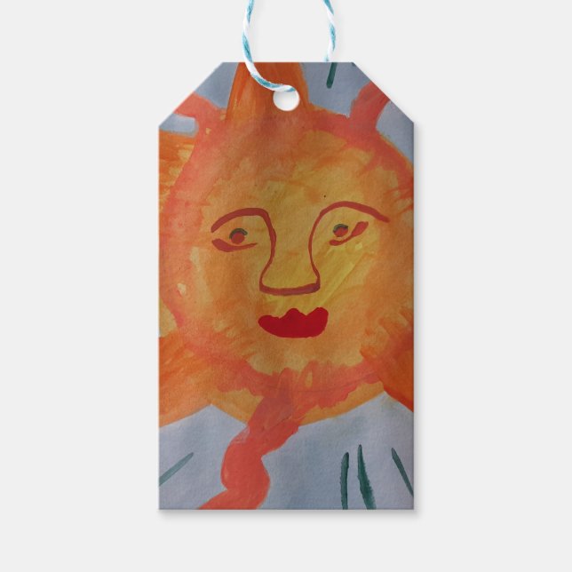 Étiquettes-cadeau Balise cadeau Sun Fiery (Devant)