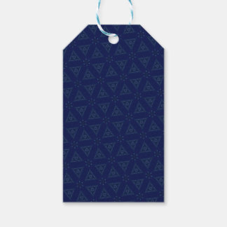 Étiquettes-cadeau Balise cadeau triangulaire bleue