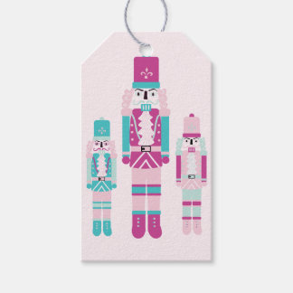 Étiquettes-cadeau Balise cadeau Trio pour Noisette rose et Turquoise