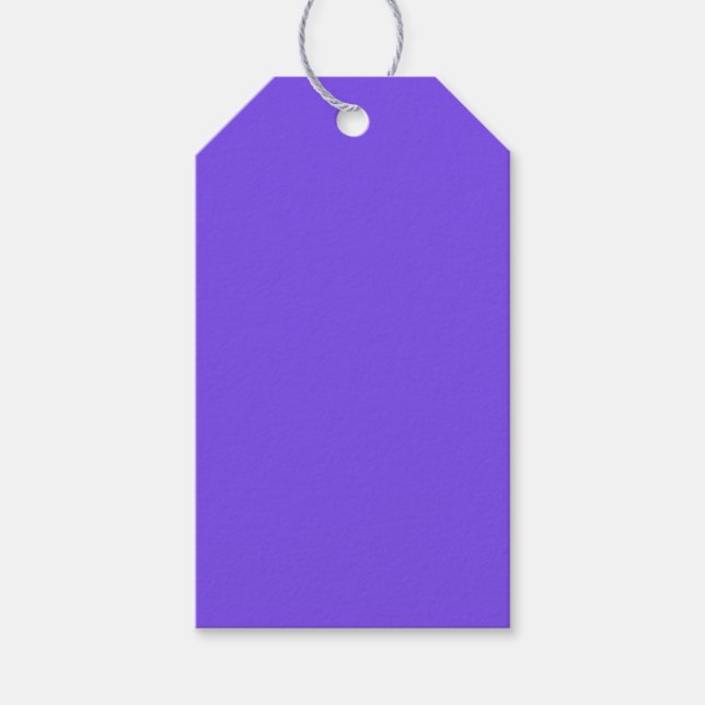 Étiquettes-cadeau Balise cadeau violet brillant (Devant)