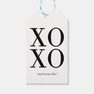 Étiquettes-cadeau Balise cadeau XOXO