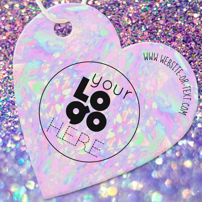 Étiquettes Cadeau Balise d'accrochage du logo commercial Opal Irides (Créateur téléchargé)