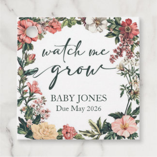 Étiquettes Cadeau Balise de Baby shower Favoriser la surveillance de