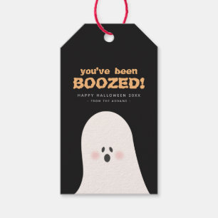 Étiquettes-cadeau Balise de bouteille de joli fantôme d'Halloween