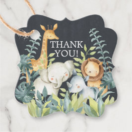 Étiquettes Cadeau Balise de cadeau Chalkboard Jungle Baby shower Fav