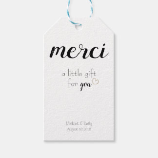 Étiquettes-cadeau Balise de cadeau Merci Merci Mariage Faveur