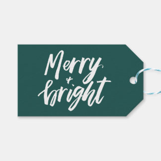 Étiquettes-cadeau Balise de cadeau Merry & Bright