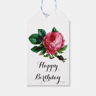 Étiquettes-cadeau Balise de cadeau Rose de chou